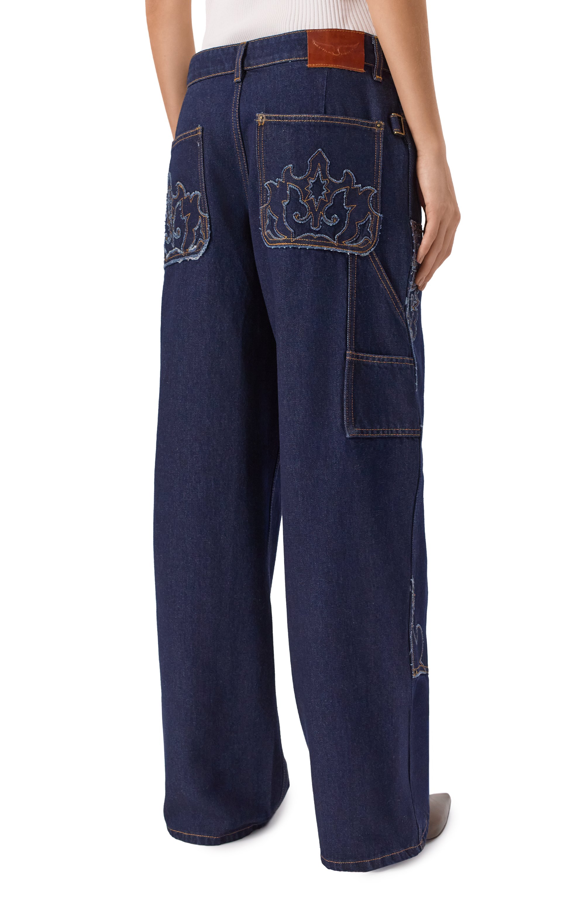 Джинсы ZADIG AND VOLTAIRE темно-синего цвета по цене 46500 руб., арт. WWJE01297, фото 4 Джинсы ZADIG AND VOLTAIRE, арт. WWJE01297, фото 4