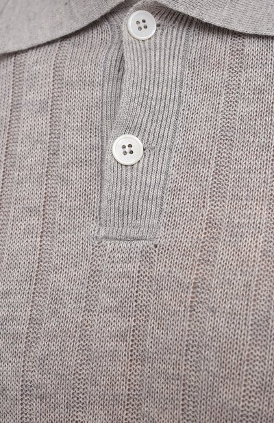 Поло изо льна и хлопка BRUNELLO CUCINELLI, арт. M2L703305, фото 5