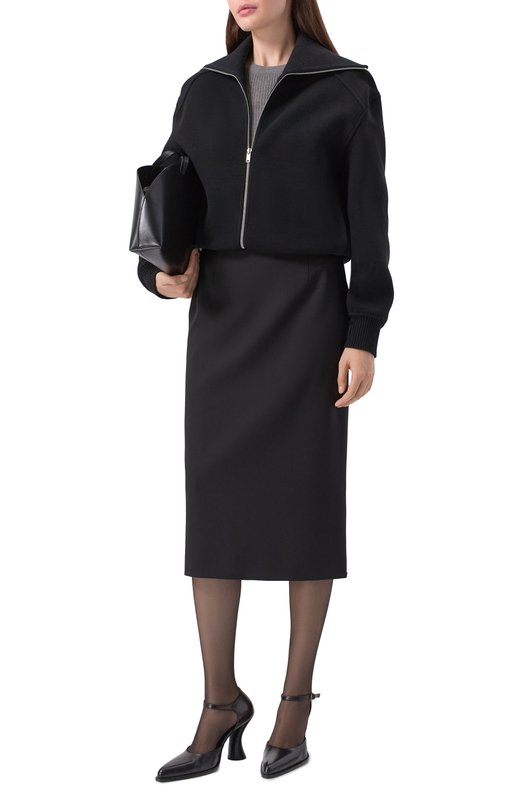 Шерстяная юбка Sportmax FINIRE Чёрный  FINIRE Фото 2
