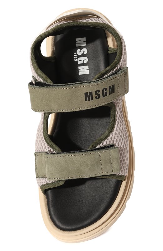 Сандалии MSGM kids Хаки, фото 4