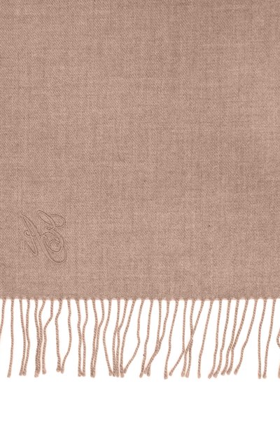 Шерстяной шарф EMPORIO ARMANI бежевого цвета по цене 31500 руб., арт. EW003165/AF20044, фото 4 Шерстяной шарф EMPORIO ARMANI, арт. EW003165/AF20044, фото 4