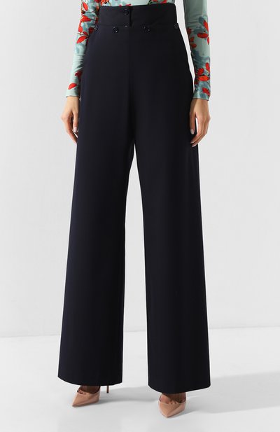 Брюки из смеси шерсти и хлопка DRIES VAN NOTEN, арт. 192-10948-8285, фото 3