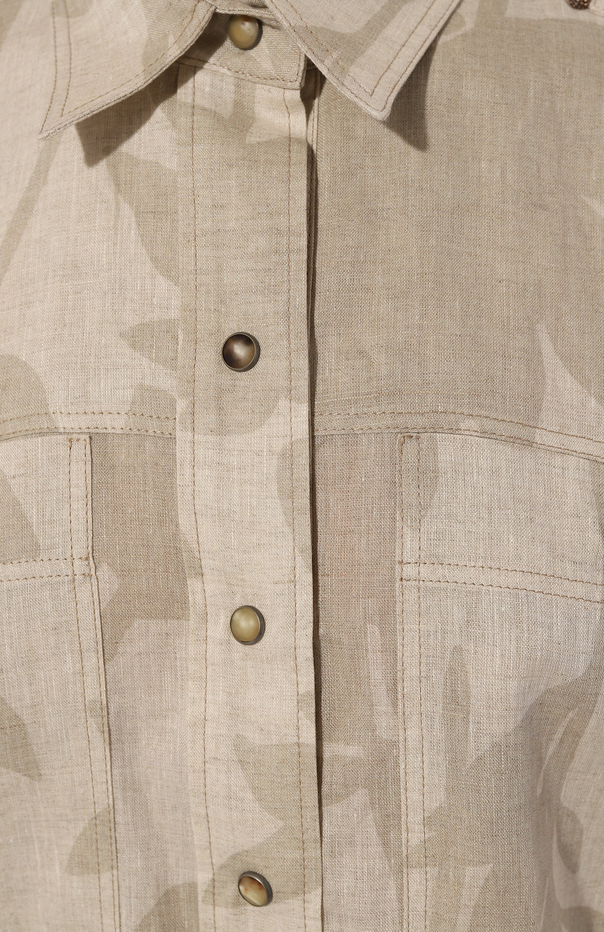 Льняная рубашка BRUNELLO CUCINELLI, арт. MB650NJ806, фото 5