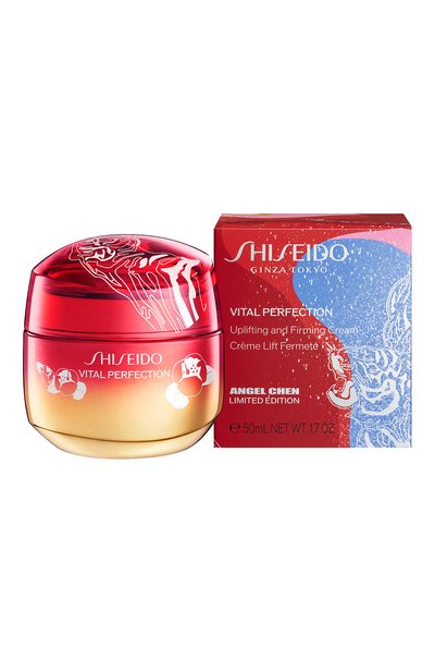 Лифтинг-крем, повышающий упругость кожи vital perfection, angel chen limited edition (50ml) SHISEIDO бесцветного цвета по цене 13130 руб., арт. 18619SH, фото 3 Лифтинг-крем, повышающий упругость кожи vital perfection, angel chen limited edition (50ml) SHISEIDO, арт. 18619SH, фото 3