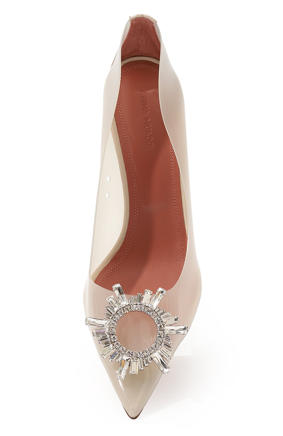 Комбинированные туфли begum glass AMINA MUADDI, арт. BEGUM GLASS PUMP/PVC/TRANSPARENT, фото 6