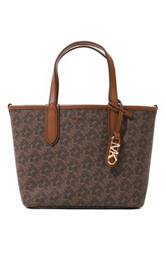 Женская сумка eliza MICHAEL MICHAEL KORS коричневого цвета, арт. 30R4GZAT0B | Фото 1 (Ремень/цепочка: На ремешке; Материал: Резина, Пластик; Размер: medium; Драгоценные камни: Проставлено; Материал сплава: Проставлено)