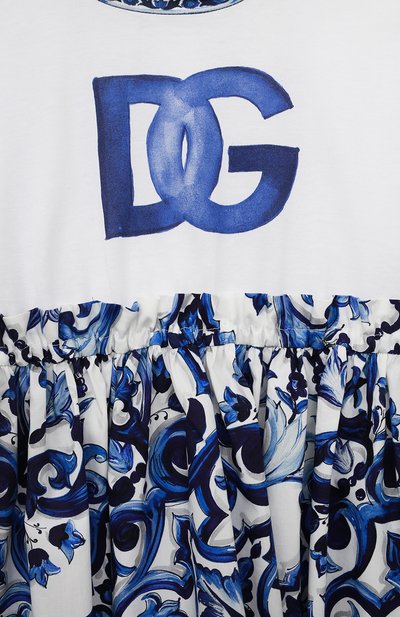 Хлопковое платье DOLCE & GABBANA, арт. L5JD4R/G7E2H/8-14, фото 3