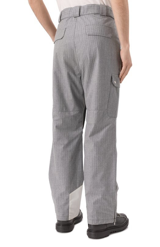 Шерстяные брюки Brunello Cucinelli M421MKP05 Серый  M421MKP05 Фото 4