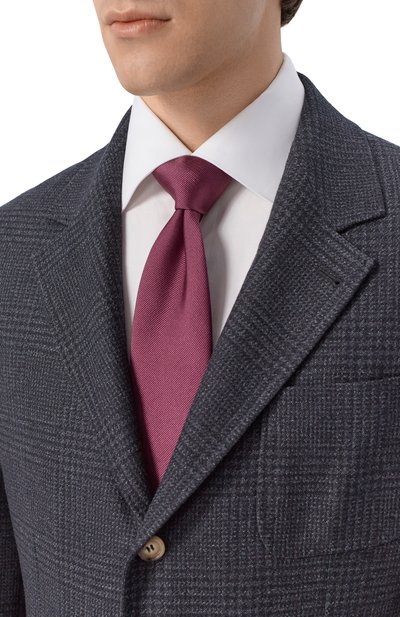 Мужской шелковый галстук ZILLI, арт. CRAV02M0600VPL000