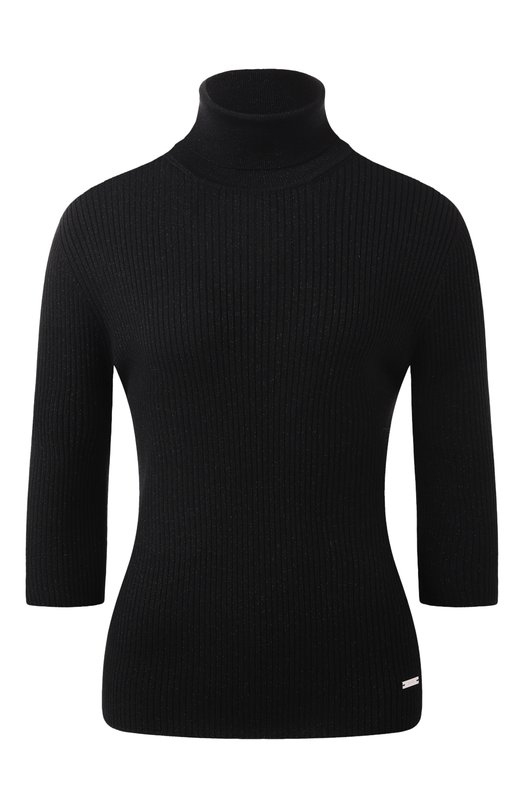Водолазка из шерсти и вискозы Kiton D587230101 Чёрный D587230101