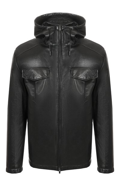 Мужская кожаная куртка MVST, арт. M25.1PM.0003/PL0NGE