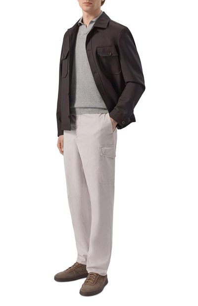 Поло изо льна и хлопка ANDREA CAMPAGNA, арт. PL1MCSK/LC14R, фото 2