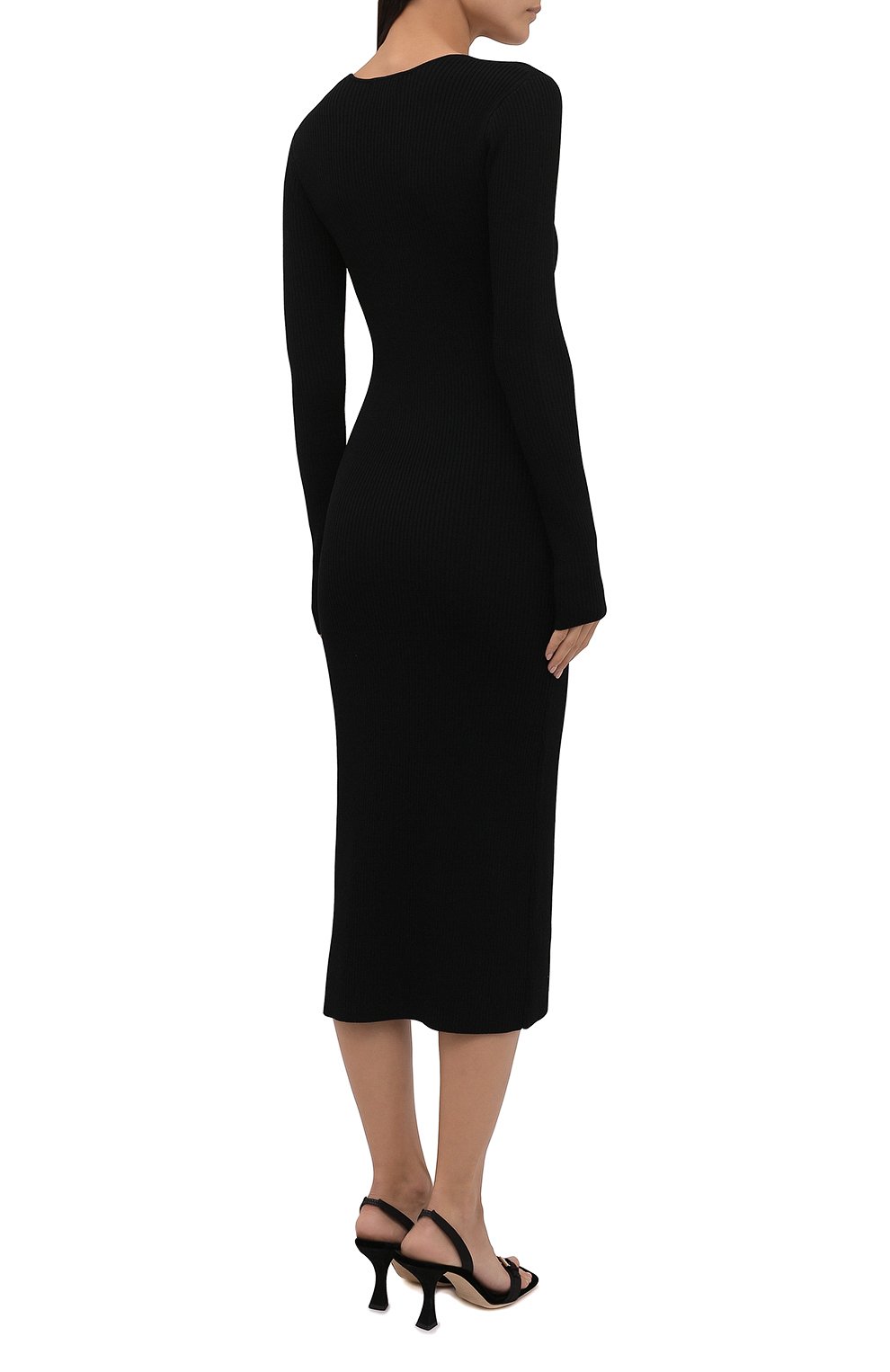 Платье GANNI черного цвета по цене 23050 руб., арт. K1544, фото 4 Платье GANNI, арт. K1544, фото 4