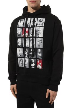 Хлопковое худи DIEGO VENTURINO, арт. D3S3FLHTBC, фото 3