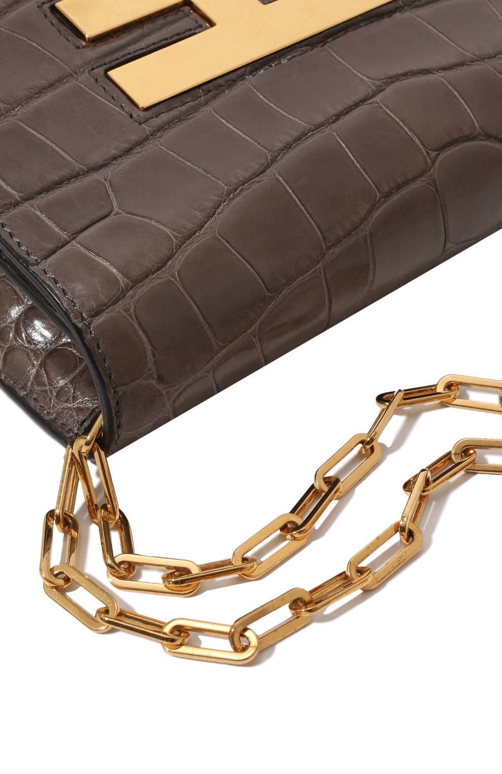 Сумка icon small из кожи крокодила TOM FORD, арт. L0767T/CSY, фото 3