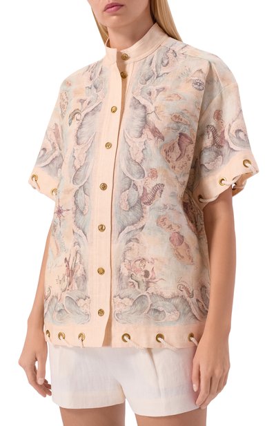 Льняная рубашка ZIMMERMANN, арт. 6558TC261, фото 3