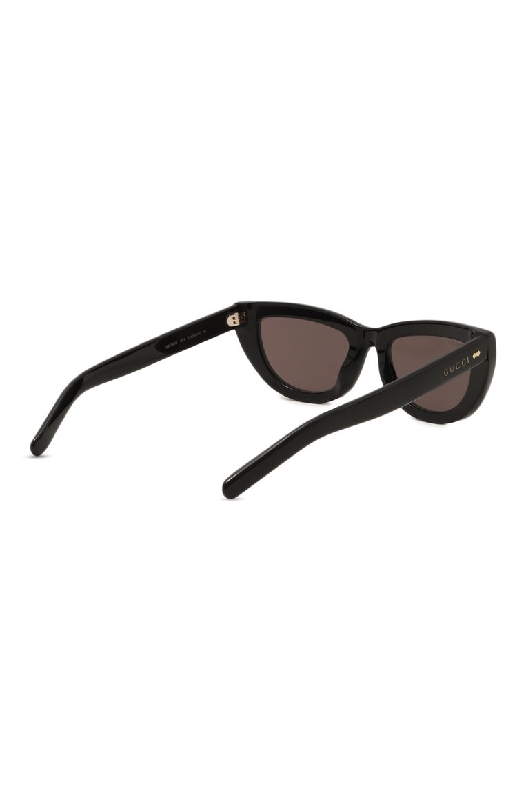 Женские солнцезащитные очки GUCCI черного цвета, арт. GG1521S 001 | Фото 4 (Региональные ограничения белый список (Axapta Mercury): Не проставлено; Нос: Не проставлено; Материал: Пластик; Тип очков: С/з; Очки форма: Cat-eye)