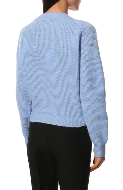 Кардиган GANNI голубого цвета по цене 35500 руб., арт. K1701, фото 4 Кардиган GANNI, арт. K1701, фото 4
