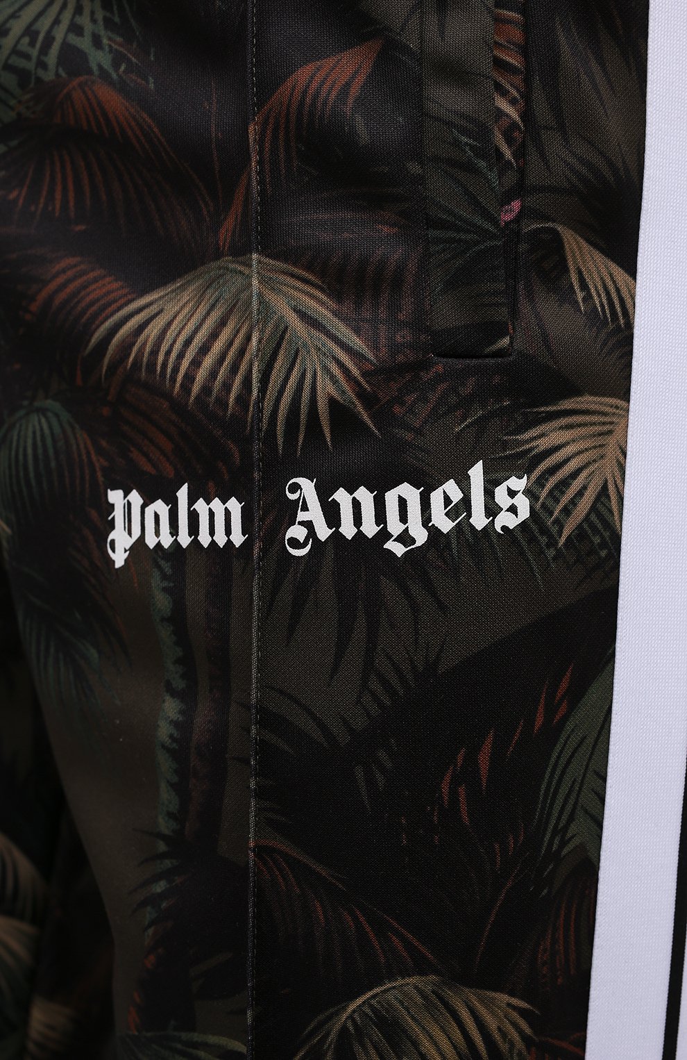 Брюки PALM ANGELS хаки цвета по цене 39950 руб., арт. PMCA007S21FAB0015556, фото 5 Брюки PALM ANGELS, арт. PMCA007S21FAB0015556, фото 5