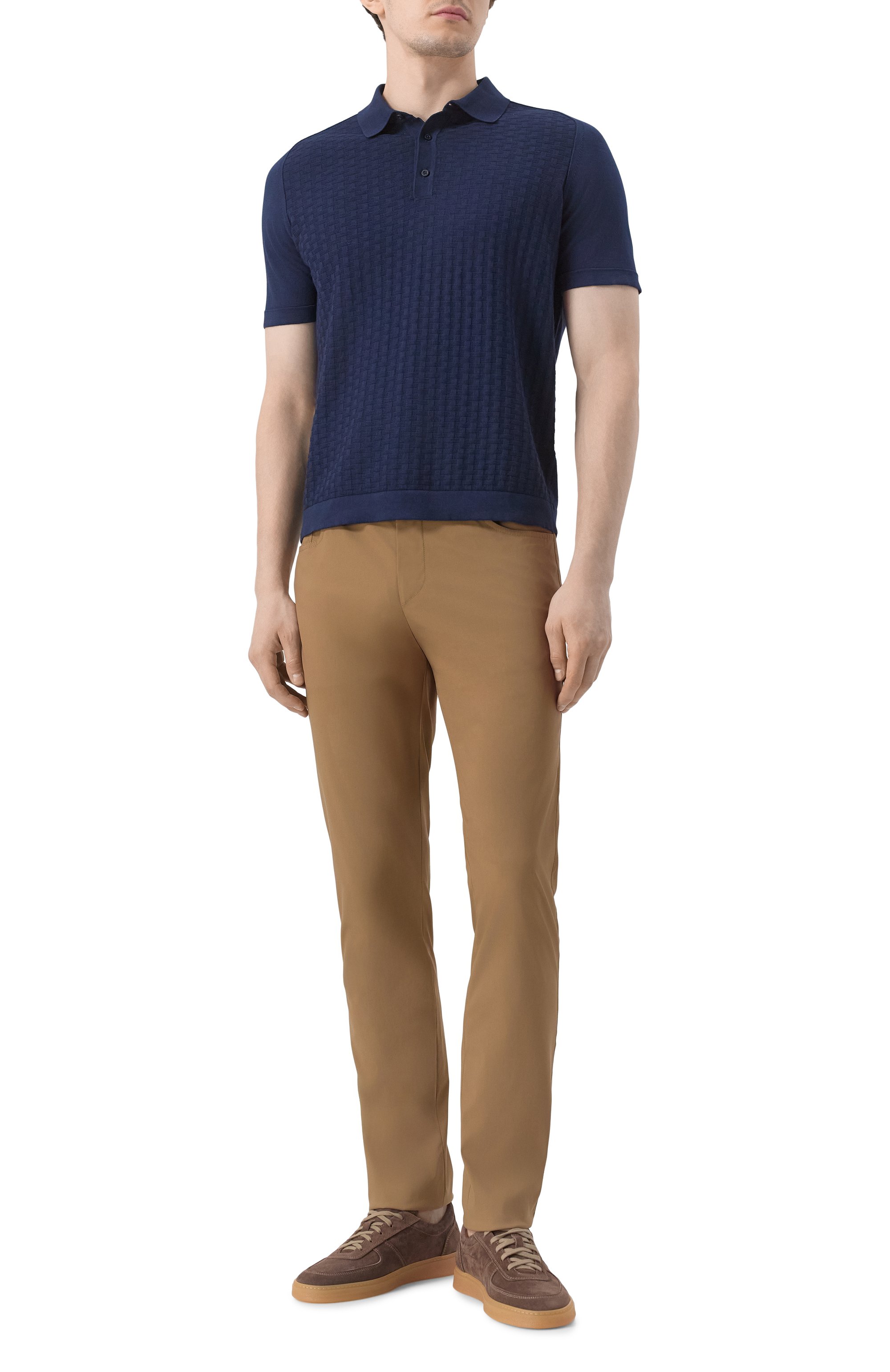 Хлопковое поло CORNELIANI, арт. 25M506-2525138, фото 2