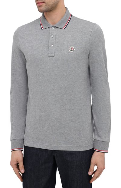 Хлопковое поло MONCLER, арт. F2-091-8B701-00-84556, фото 3