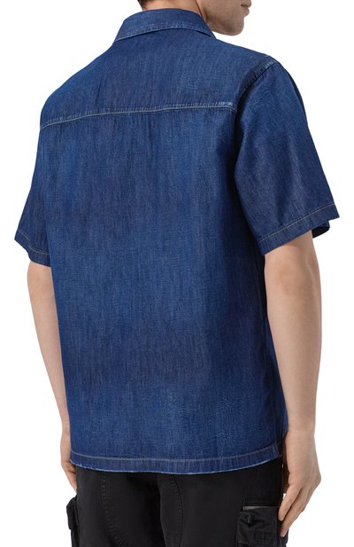 Джинсовая рубашка d-nabil-d DIESEL темно-синего цвета по цене 18550 руб., арт. A16957/0DBDB, фото 4 Джинсовая рубашка d-nabil-d DIESEL, арт. A16957/0DBDB, фото 4