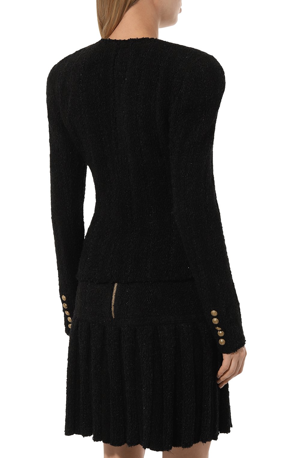 Жакет BALMAIN черного цвета по цене 250500 руб., арт. AF1SI204KD76, фото 4 Жакет BALMAIN, арт. AF1SI204KD76, фото 4