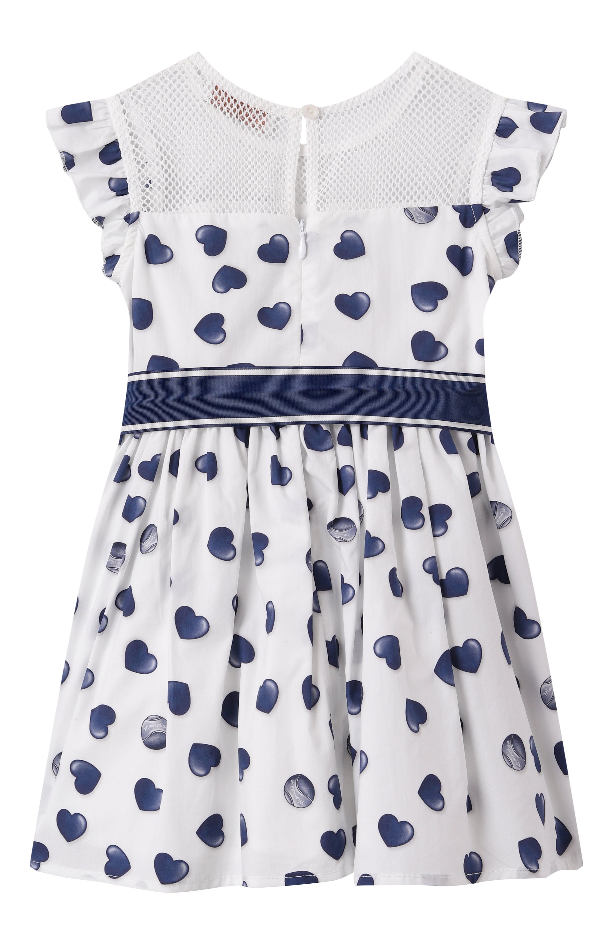 Хлопковое платье MONNALISA, арт. 11E913, фото 2