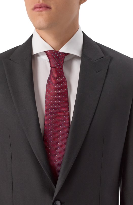 Шелковый галстук Kiton UCRVKPC05L7308 Красный  UCRVKPC05L7308 Фото 2