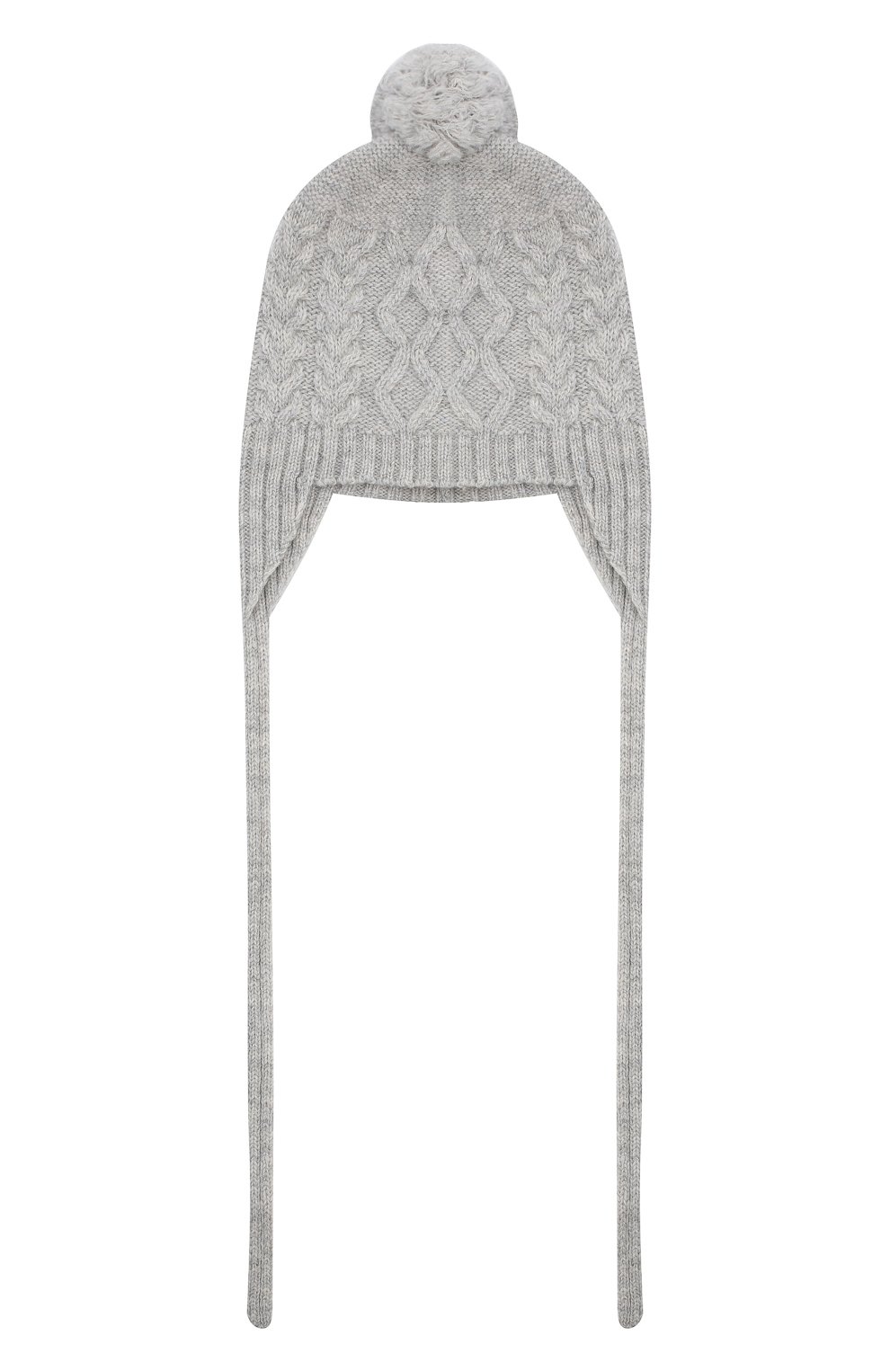 Шерстяная шапка BABY T серого цвета по цене 4995 руб., арт. 20AI164CU, фото 1 Шерстяная шапка BABY T, арт. 20AI164CU, фото 1