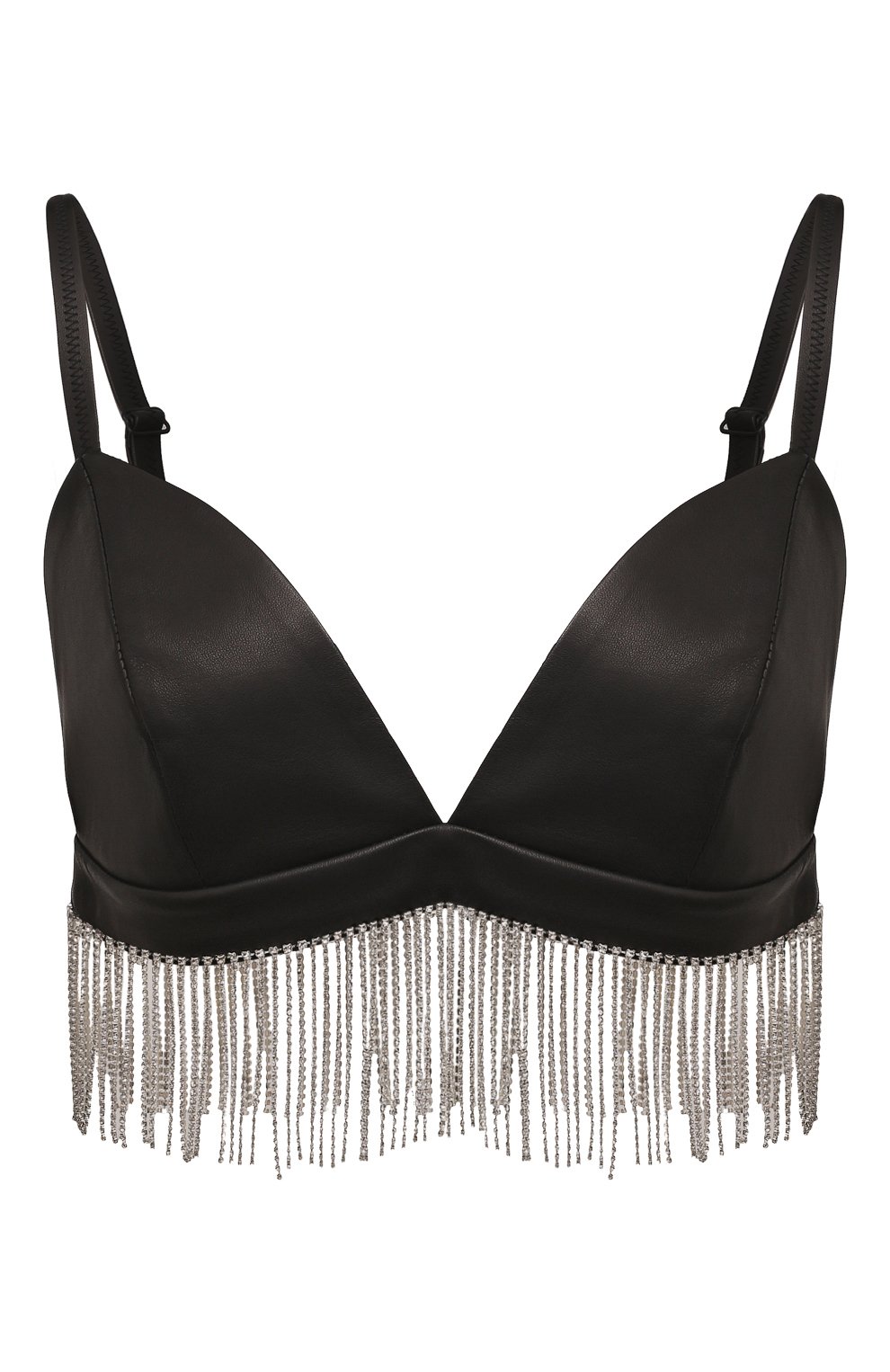 Кожаный бра-топ с отделкой стразами BATS, арт. T_022_1000, фото 1