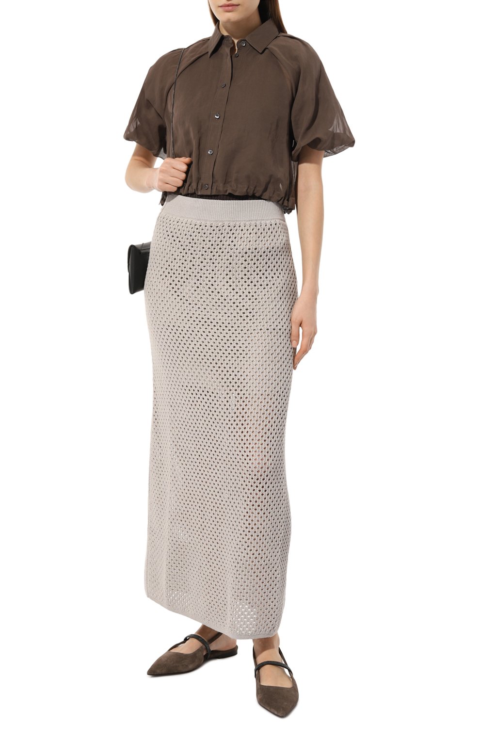 Хлопковая блузка BRUNELLO CUCINELLI, арт. MH911B1347, фото 2