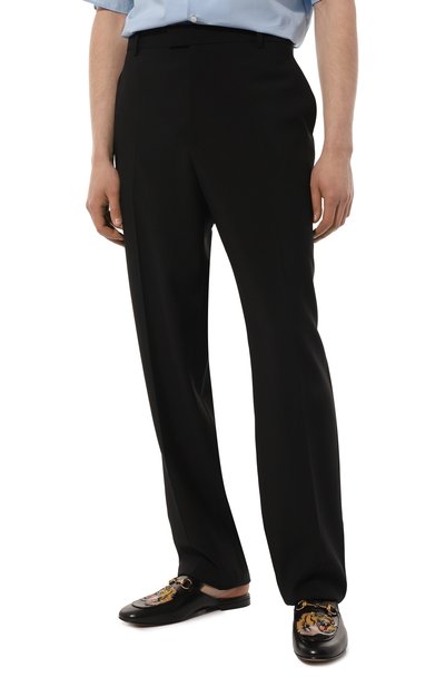 Кожаные сабо princetown GUCCI, арт. 457135 BLM00, фото 3