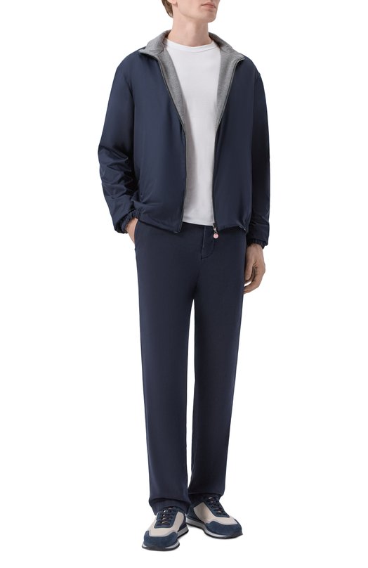 Брюки из лиоцелла Kiton UFPPERK0606H Синий  UFPPERK0606H Фото 2