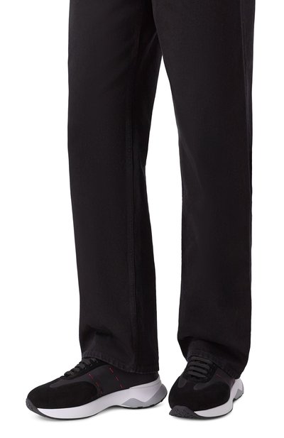 Комбинированные кроссовки KITON, арт. USSA374N0133301, фото 3