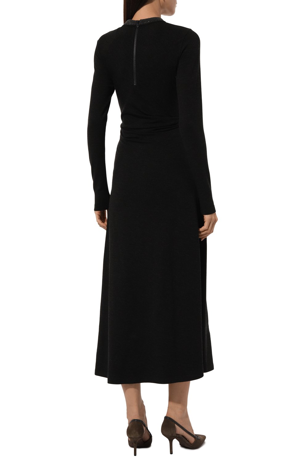 Шерстяное платье BRUNELLO CUCINELLI, арт. MPR25AHR33, фото 4