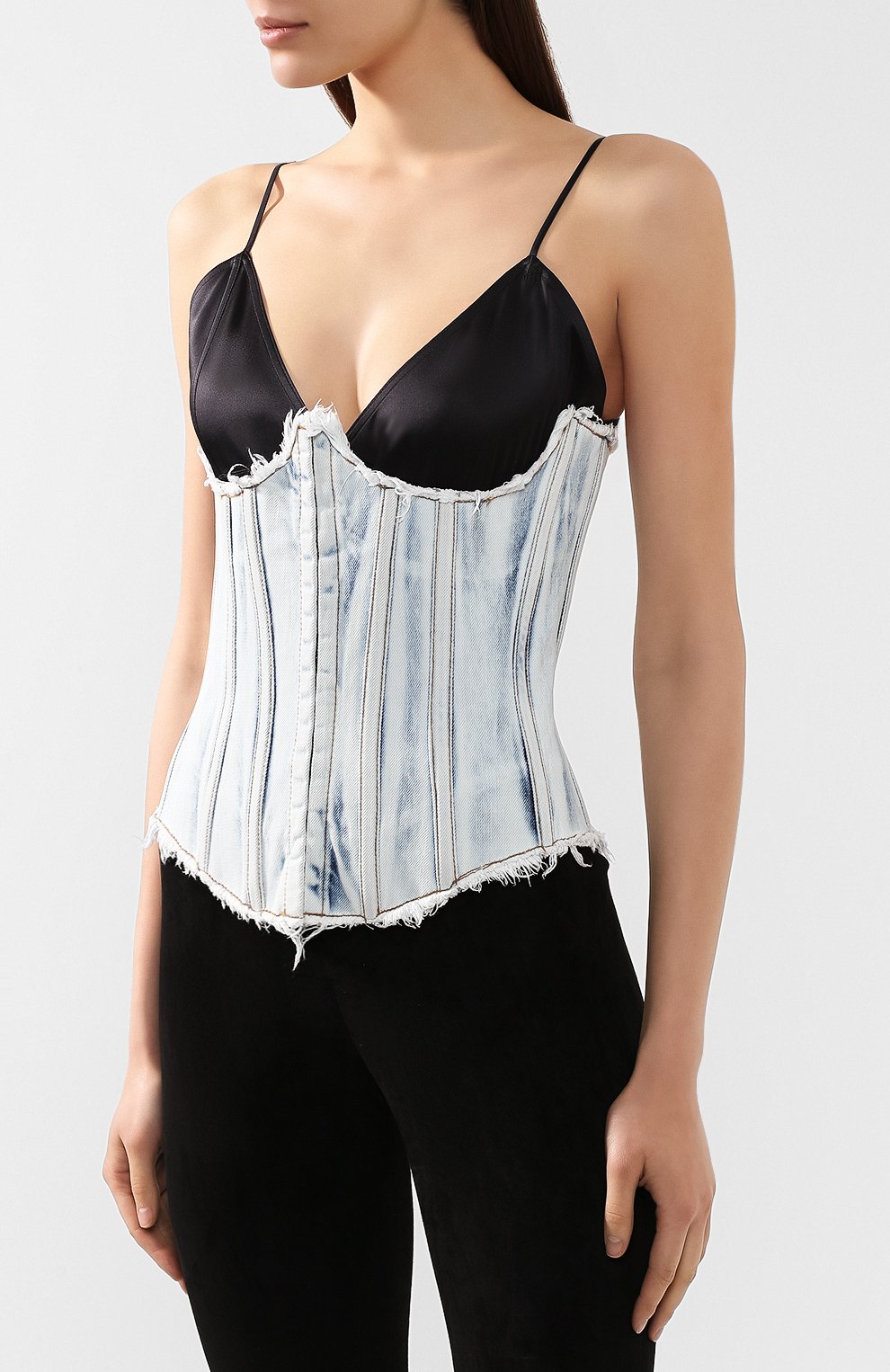 Джинсовый корсет BALMAIN, арт. RF00894/D036, фото 3