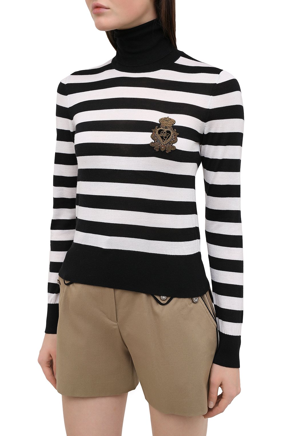 Водолазка из кашемира и шелка DOLCE & GABBANA, арт. FX195Z/JAMU2, фото 3