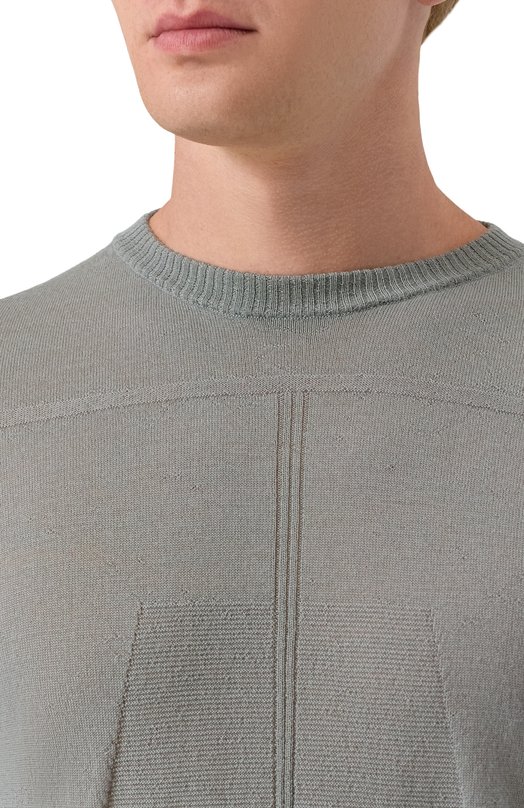 Шерстяной джемпер Rick Owens RU02E1622/ML Серый  RU02E1622/ML Фото 5