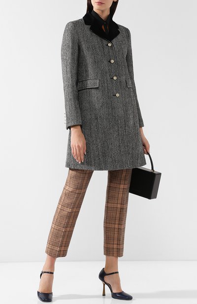 Шерстяное пальто с контрастным воротником GUCCI, арт. 516422/ZLW05, фото 2