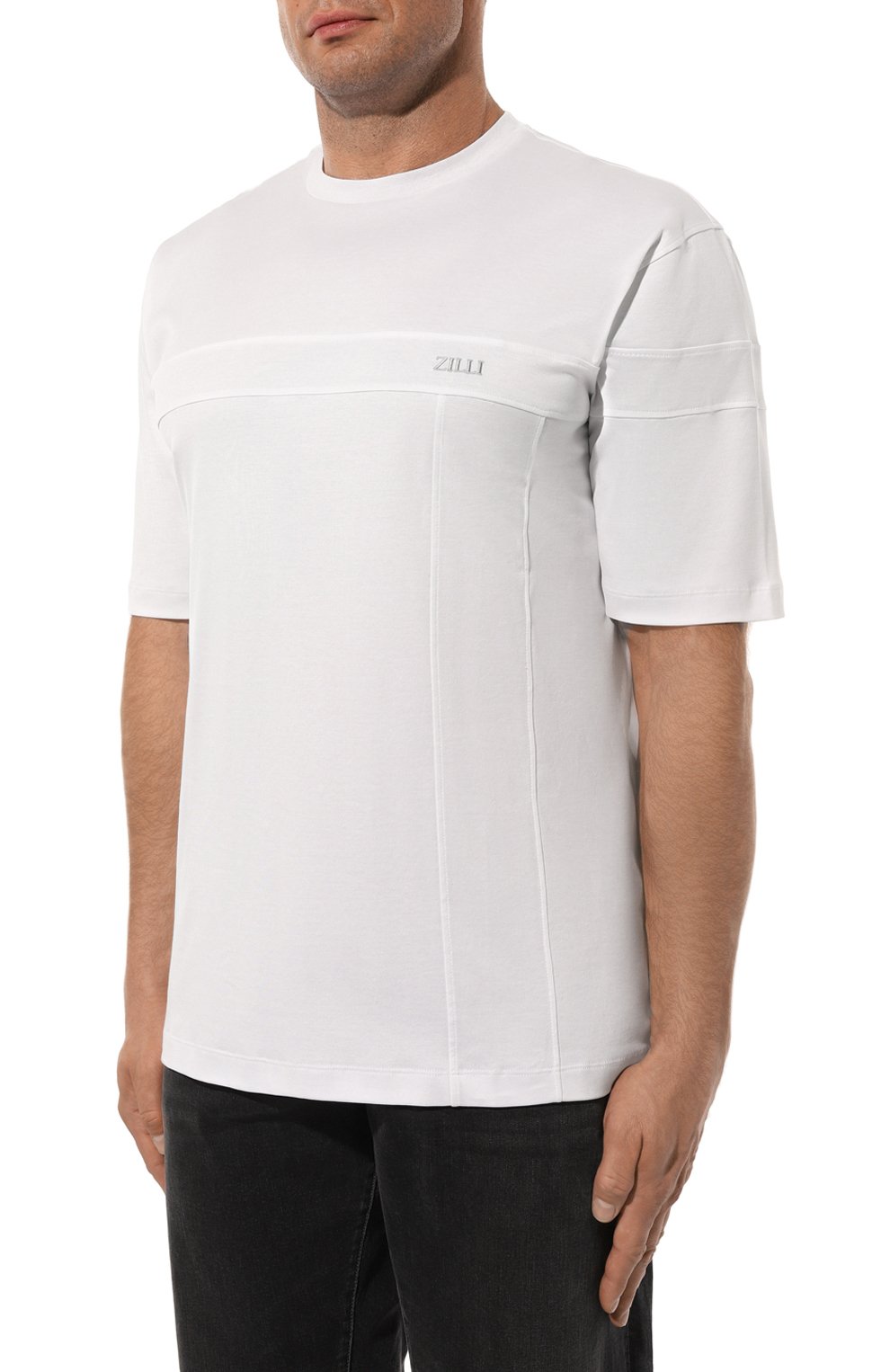 Хлопковая футболка ZILLI, арт. TSR001M0110VZI0P0/62, фото 3