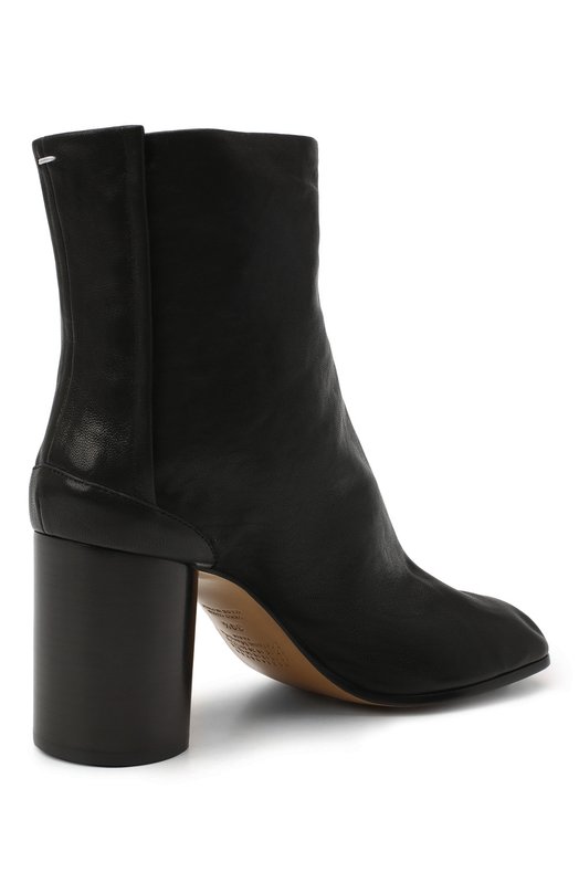 Кожаные ботильоны Tabi Maison Margiela S58WU0260/P3753 Чёрный  S58WU0260/P3753 Фото 4