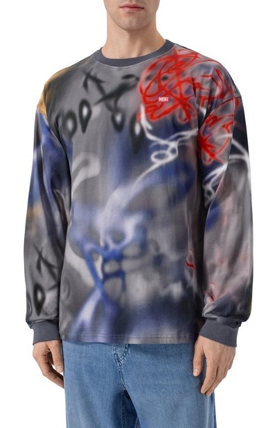 Хлопковый лонгслив DIESEL, арт. A21790/0WICM, фото 3