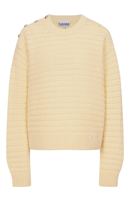Женский свитер из шерсти и хлопка GANNI, арт. K2607/2733