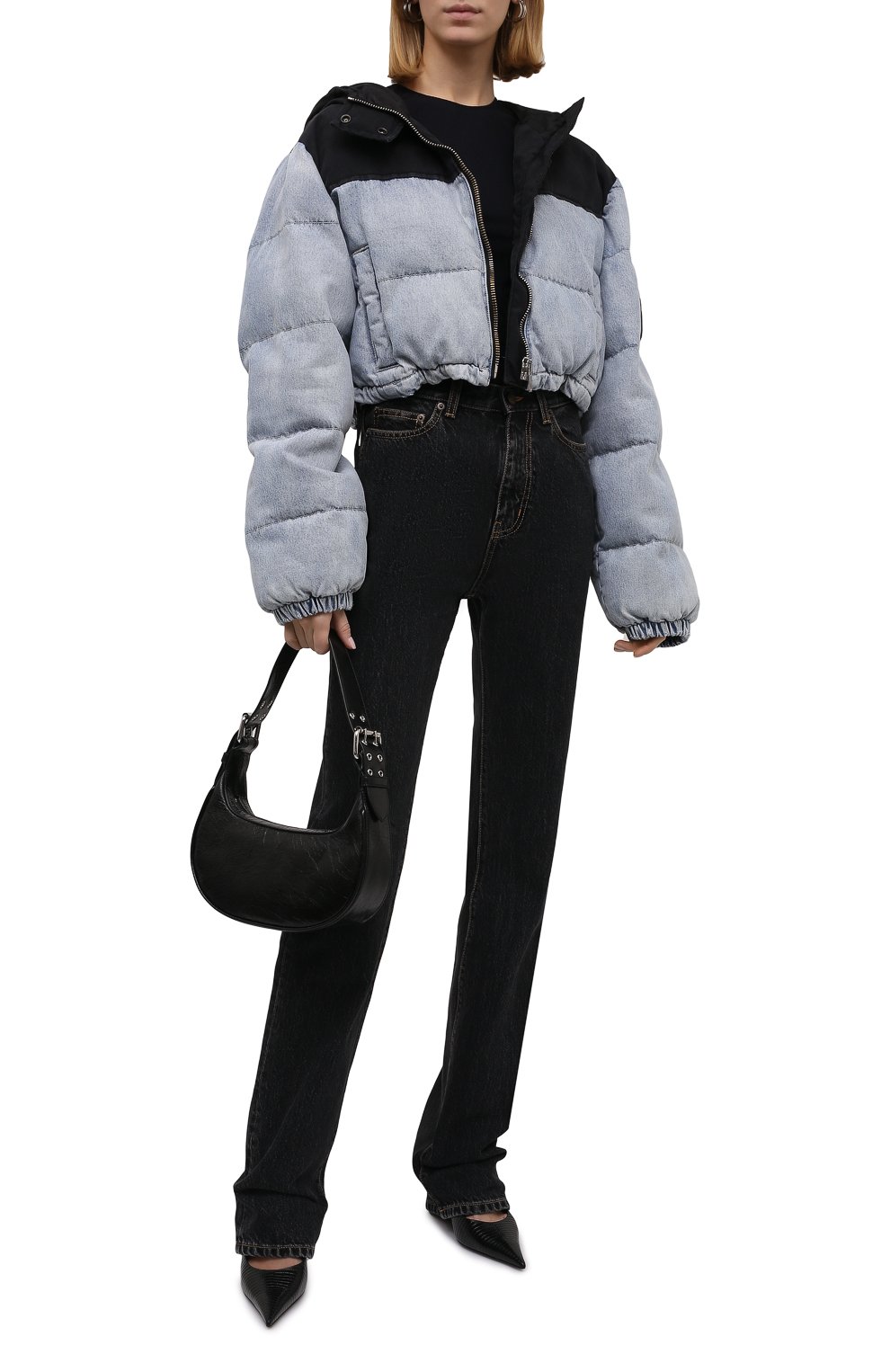 Пуховик ALEXANDER WANG голубого цвета по цене 56550 руб., арт. 4DC4212010, фото 2 Пуховик ALEXANDER WANG, арт. 4DC4212010, фото 2