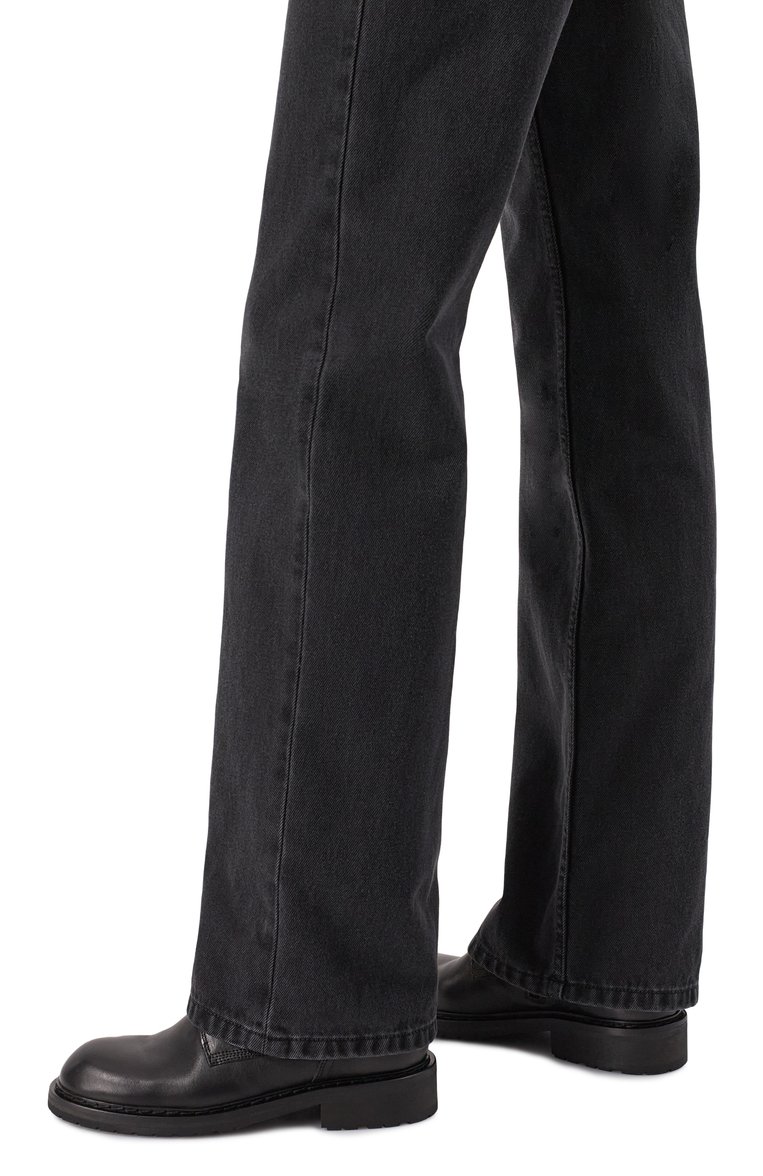 Женские кожаные ботинки danny ANN DEMEULEMEESTER черного цвета, арт. B0010062/LT047 | Фото 3 (Материал внутренний: Натуральная кожа; Подошва: Платформа; Каблук высота: Низкий; Материал внешний: Натуральная кожа; Драгоценные камни: Проставлено; Материал сплава: Проставлено; Женское Кросс-КТ: Военные ботинки; Материал утеплителя: Без утеплителя)
