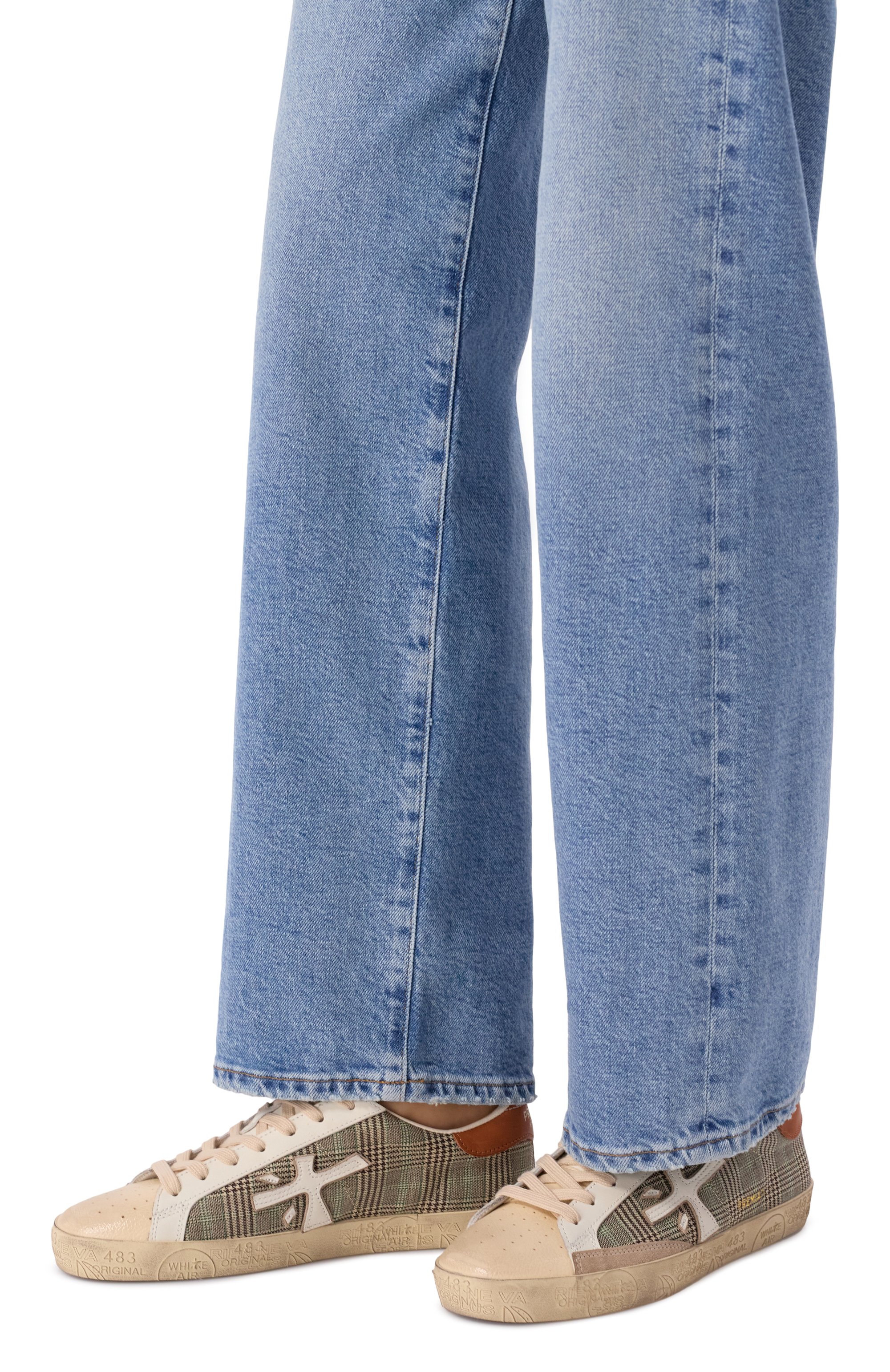 Комбинированные кеды steven PREMIATA серого цвета по цене 33000 руб., арт. STEVEND/VAR 7710, фото 2 Комбинированные кеды steven PREMIATA, арт. STEVEND/VAR 7710, фото 2