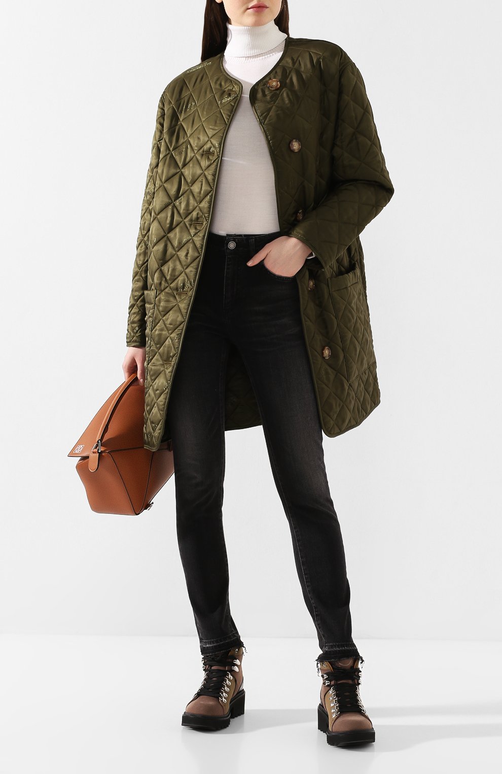 Пальто bardsey BURBERRY зеленого цвета по цене 141000 руб., арт. 8025686, фото 2 Пальто bardsey BURBERRY, арт. 8025686, фото 2