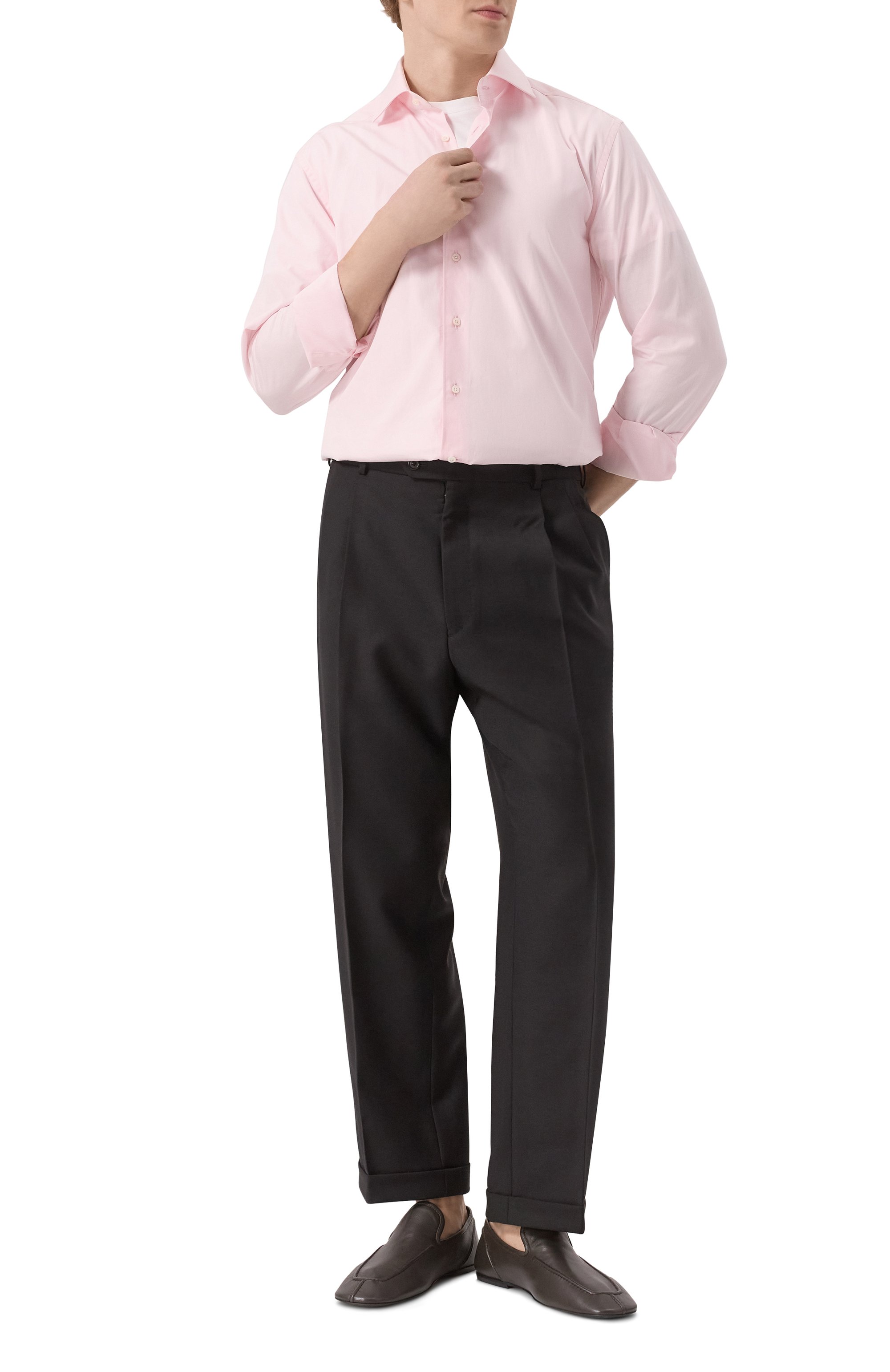 Кожаные лоферы DRIES VAN NOTEN хаки цвета по цене 85550 руб., арт. MS251/1480/112, фото 2 Кожаные лоферы DRIES VAN NOTEN, арт. MS251/1480/112, фото 2