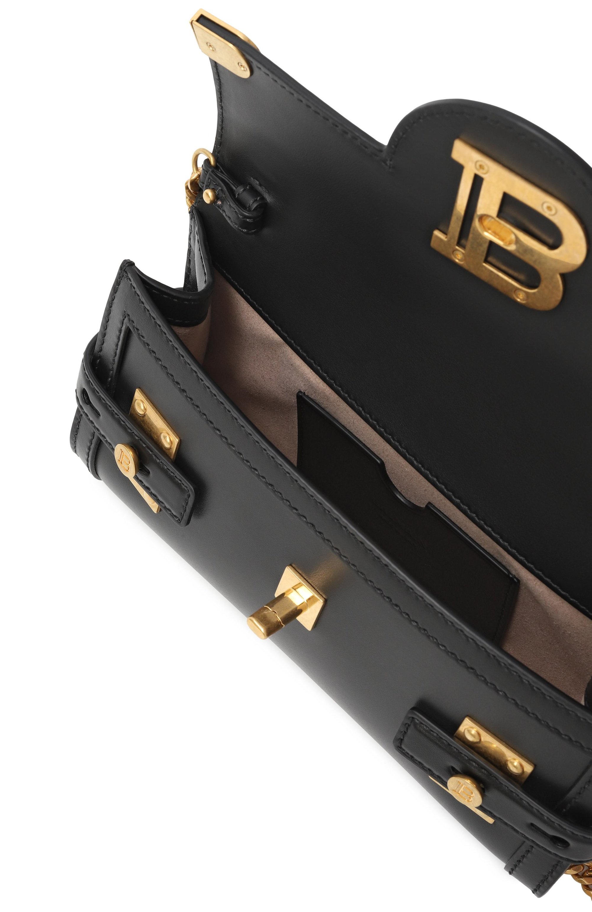 Сумка b-buzz 23 BALMAIN черного цвета по цене 148500 руб., арт. GN1LE596/LAVE, фото 5 Сумка b-buzz 23 BALMAIN, арт. GN1LE596/LAVE, фото 5